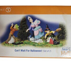 Dept 56 Halloween Village Figurines -   Can't Wait for Halloween - 2 Pieces